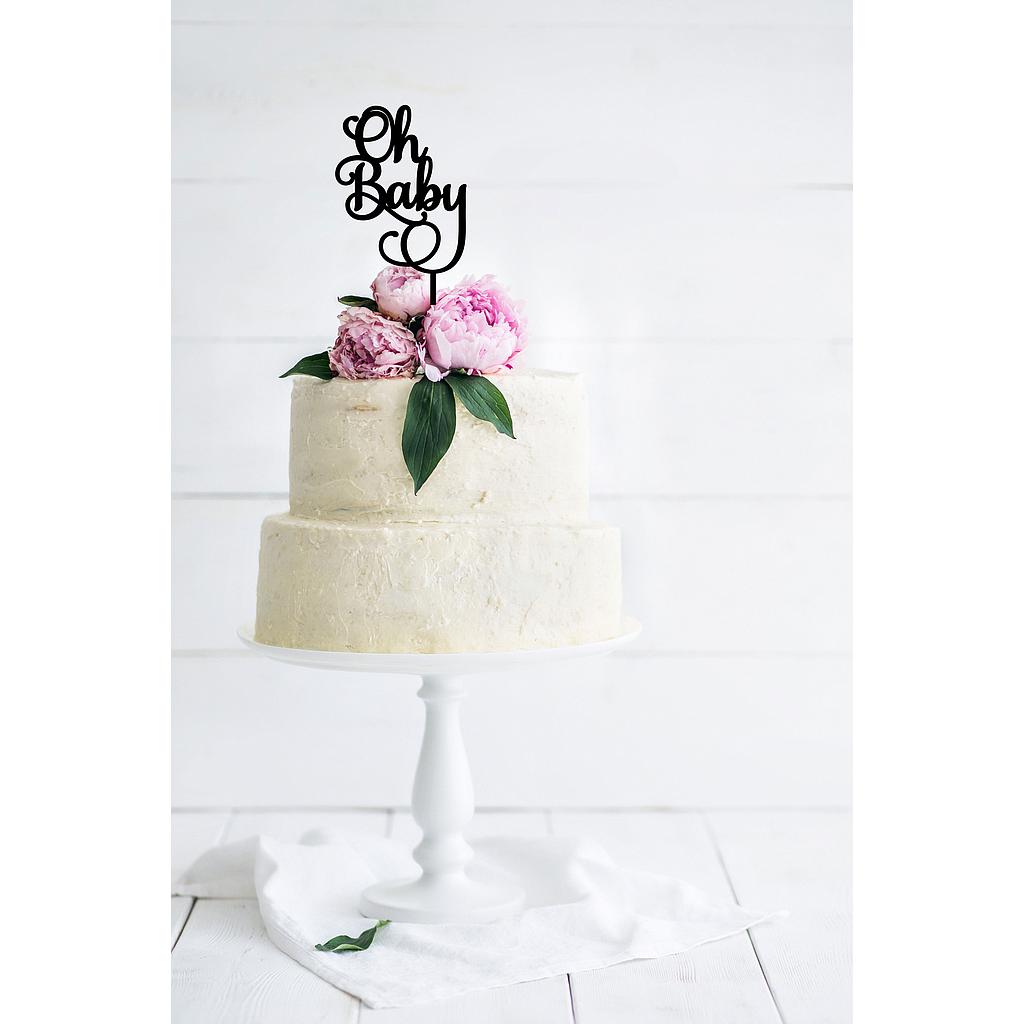 Oh Baby' Baby Shower Cake Topper - Style 1