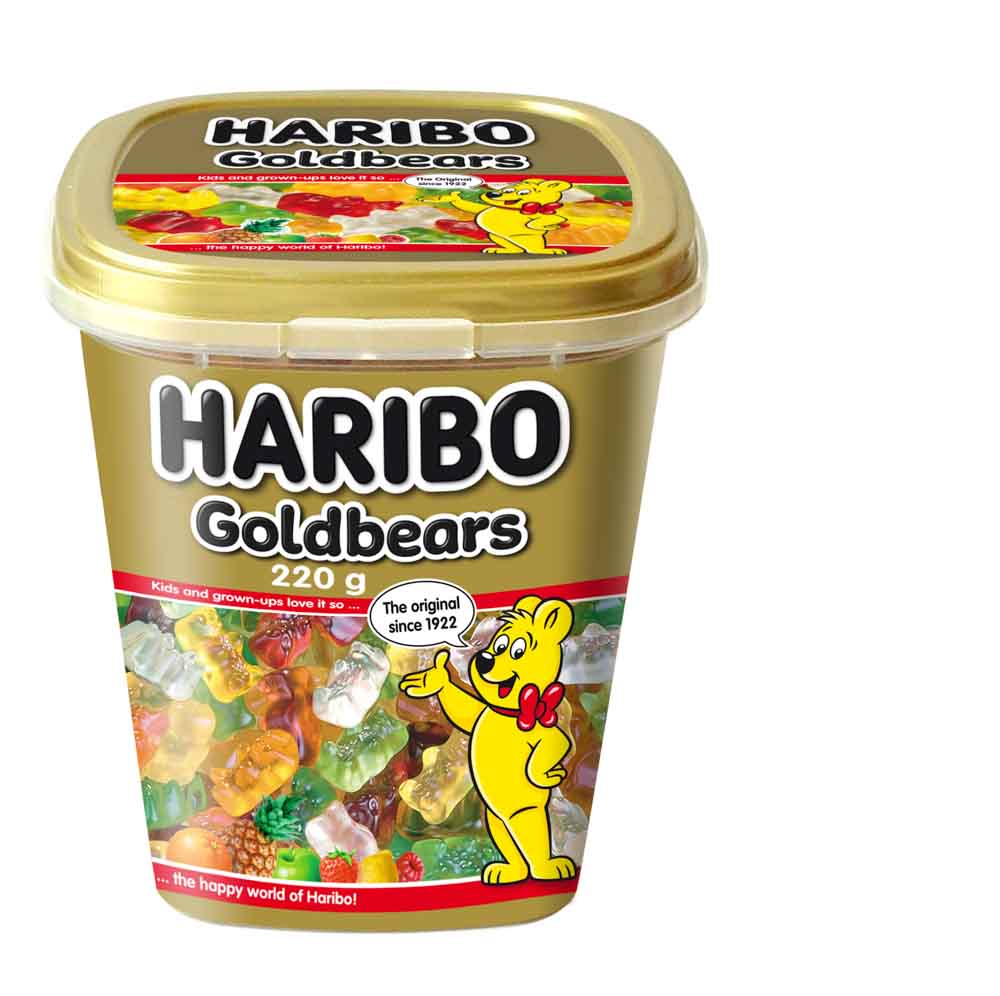 Haribo Goldbears Tub 220g (Best Before: February 2024)
