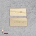 Rectangle Classic Personalised Wedding Place Cards