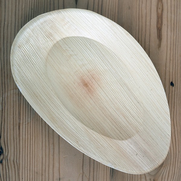 One Tree Palm Leaf Oval Plate - 32cm