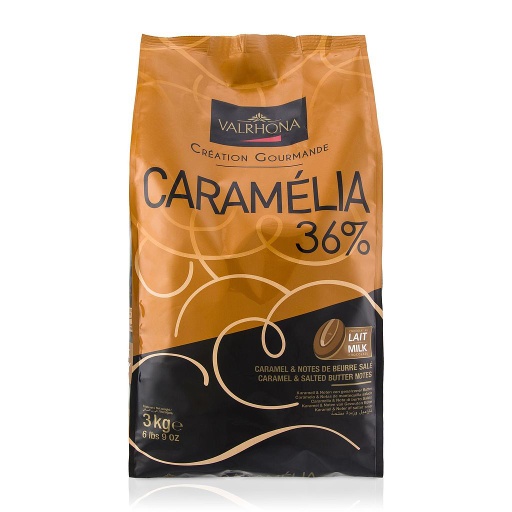 Valrhona Caramelia 36% Milk Couverture Chocolate Feves 3kg