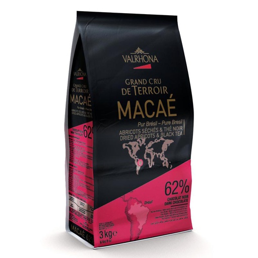 Valrhona Macae 62% Dark Couverture Chocolate Feves