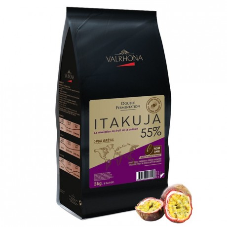 Valrhona Itakuja 55% Dark Couverture Chocolate Feves 3kg
