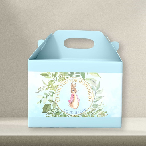Blue Peter Rabbit Gift Box Sticker