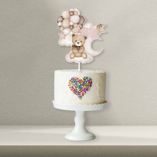 Teddy Bear Baby Shower Cake Topper