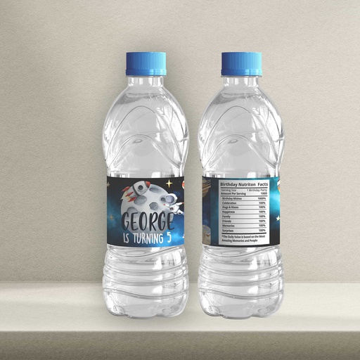 Space Water Bottle Sticker