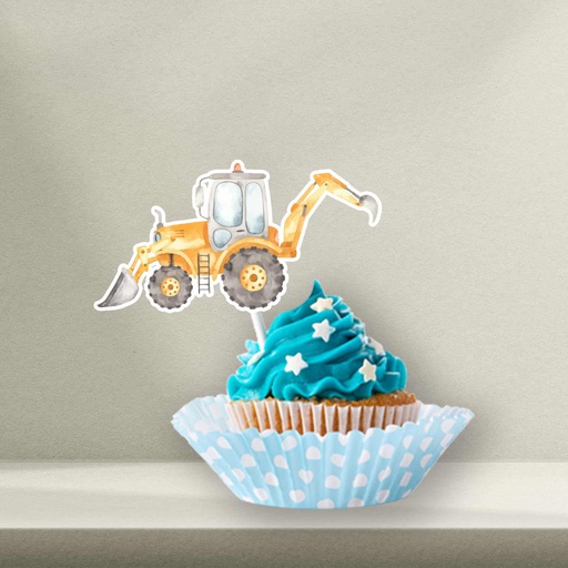 Construction Cupcake Topper - Style 1