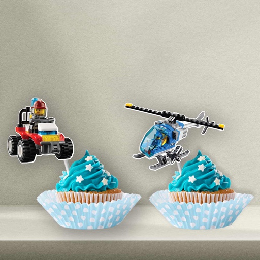 Lego Cupcake Topper - Style 1
