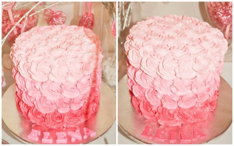 Pink Ombre Cakes