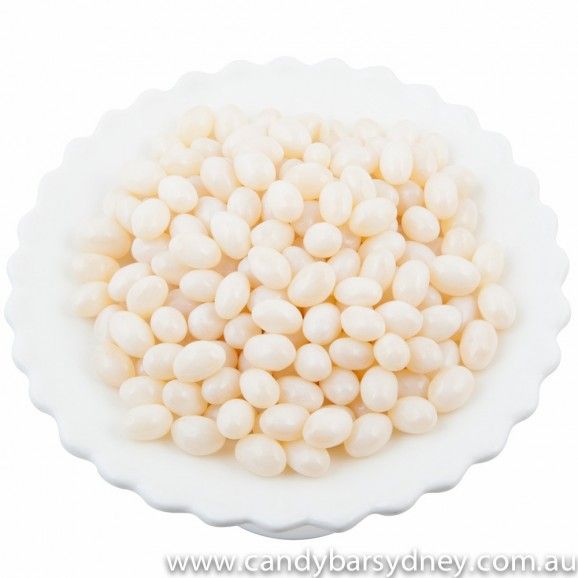 White Mini Jelly Beans for Candy Buffets