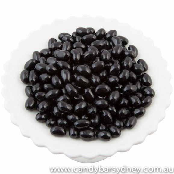Black Mini Jelly Beans for Candy Buffets