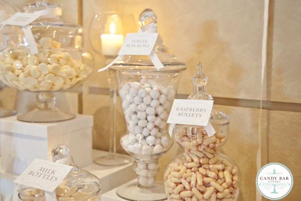 Ivory Wedding Candy Buffet