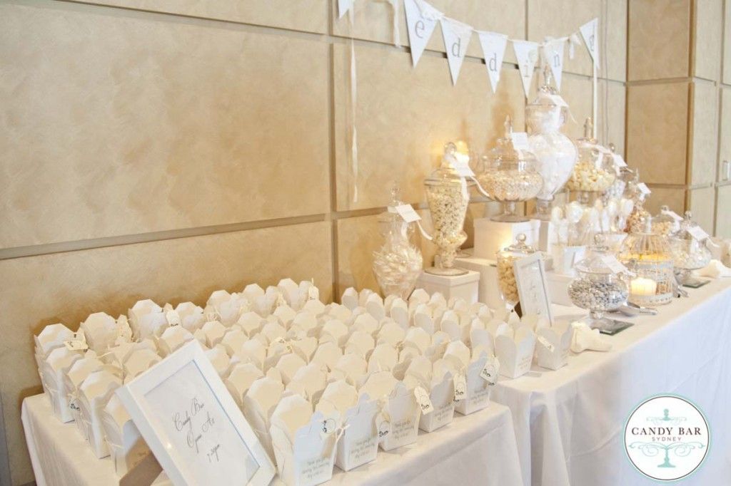 Ivory and White Candy Buffet