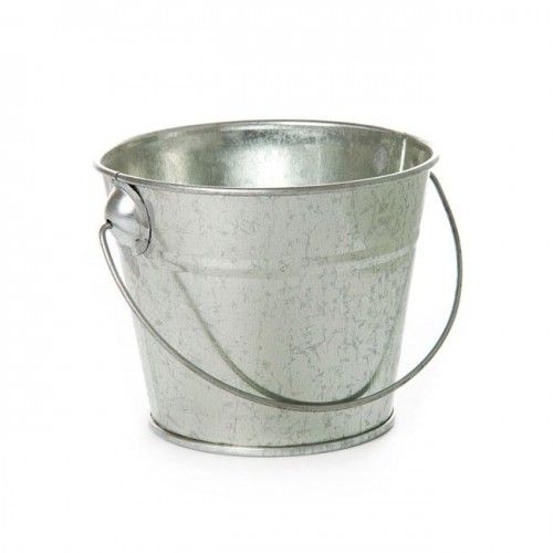 Silver Tin Bucket