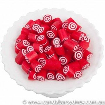 Red Peppermint Bullseye Rock