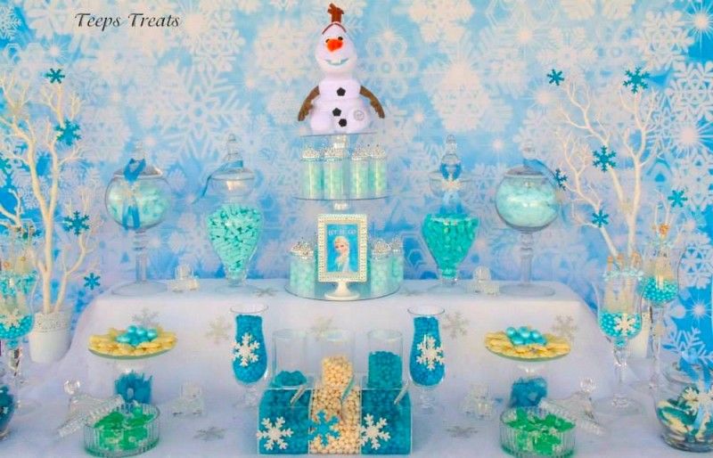 Frozen candy buffet