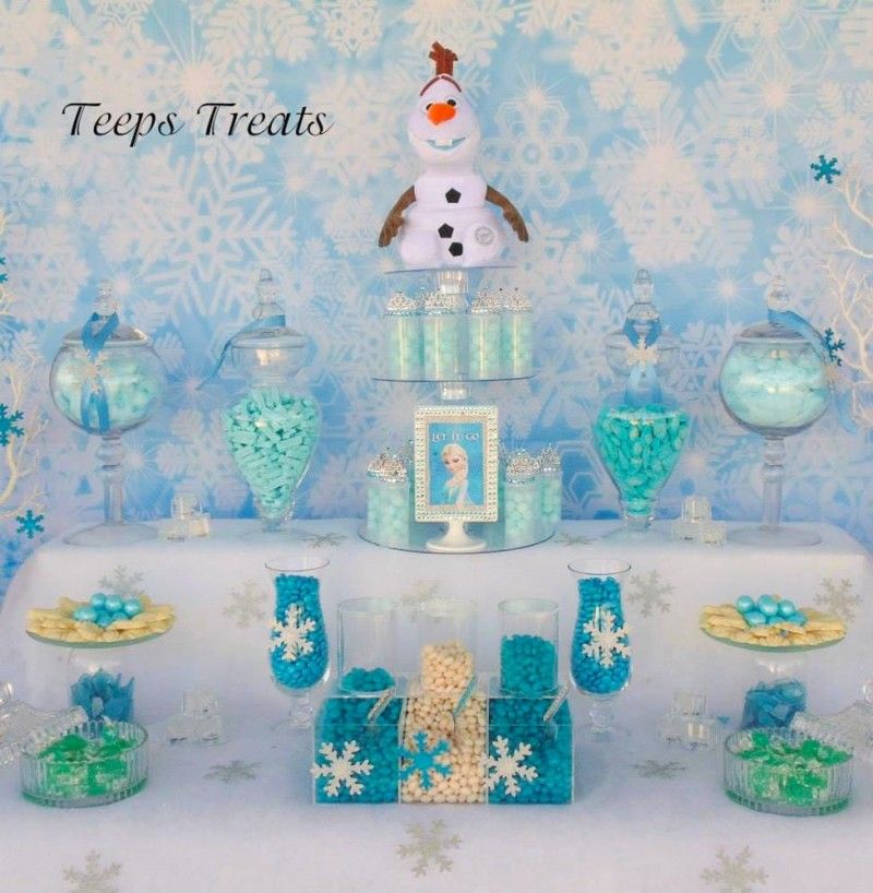 Frozen candy buffet