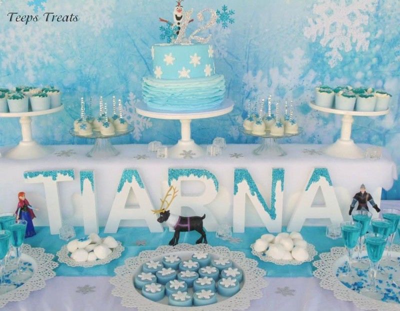 Frozen candy buffet