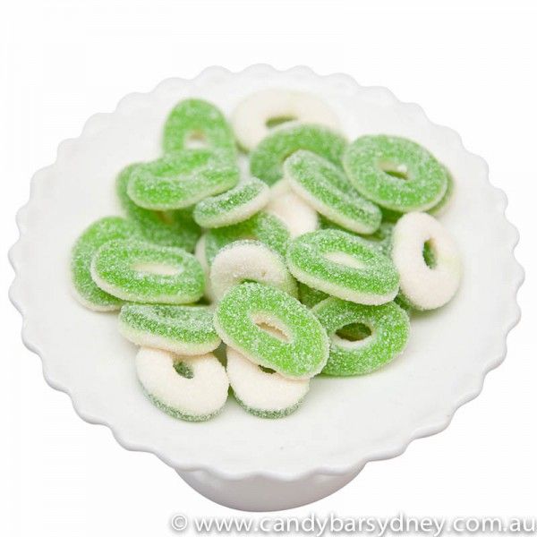 Sour Apple Rings by Trolli