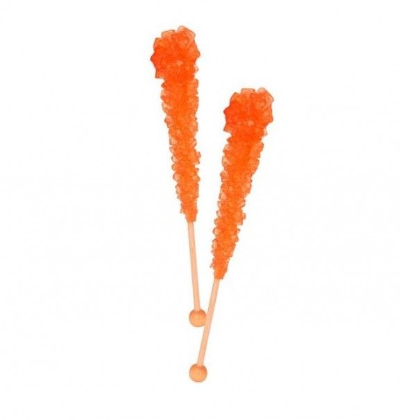 Orange Rock Candy Crystal Stick