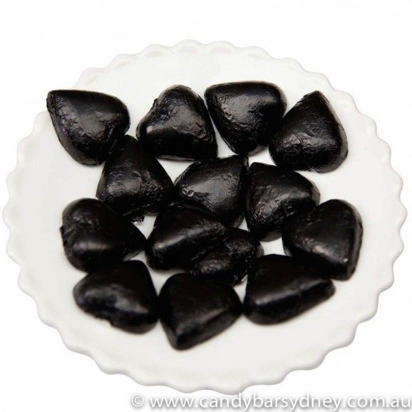 Black Cadbury Chocolate Hearts