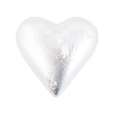 Silver Belgian Chocolate Hearts 30g x 30