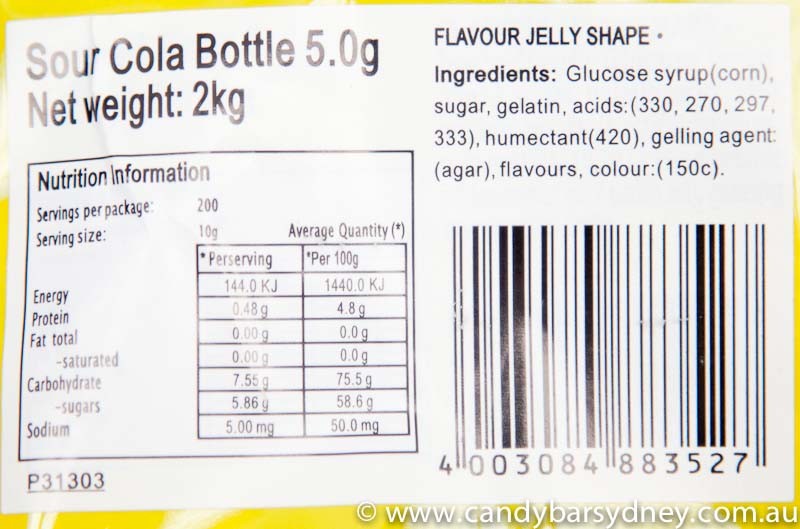 Trolli Sour Cola Bottles 2kg