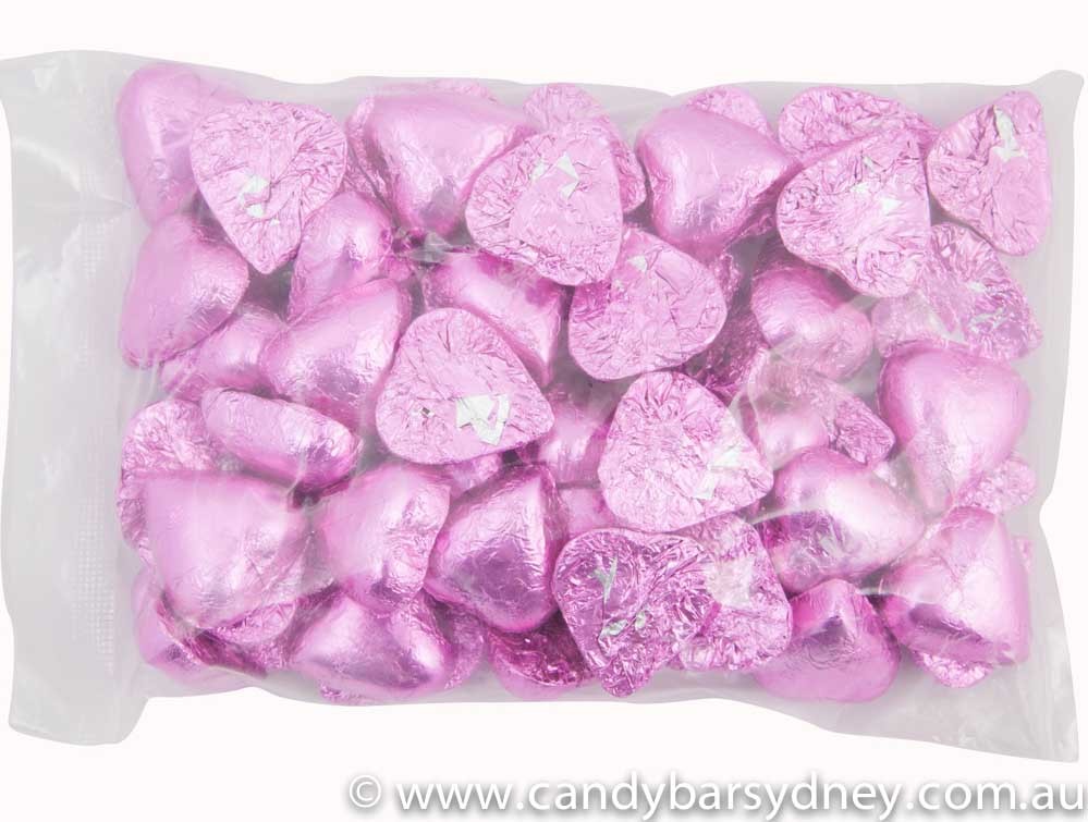 Pink Hearts in Cadbury Chocolate 500g - 5kg