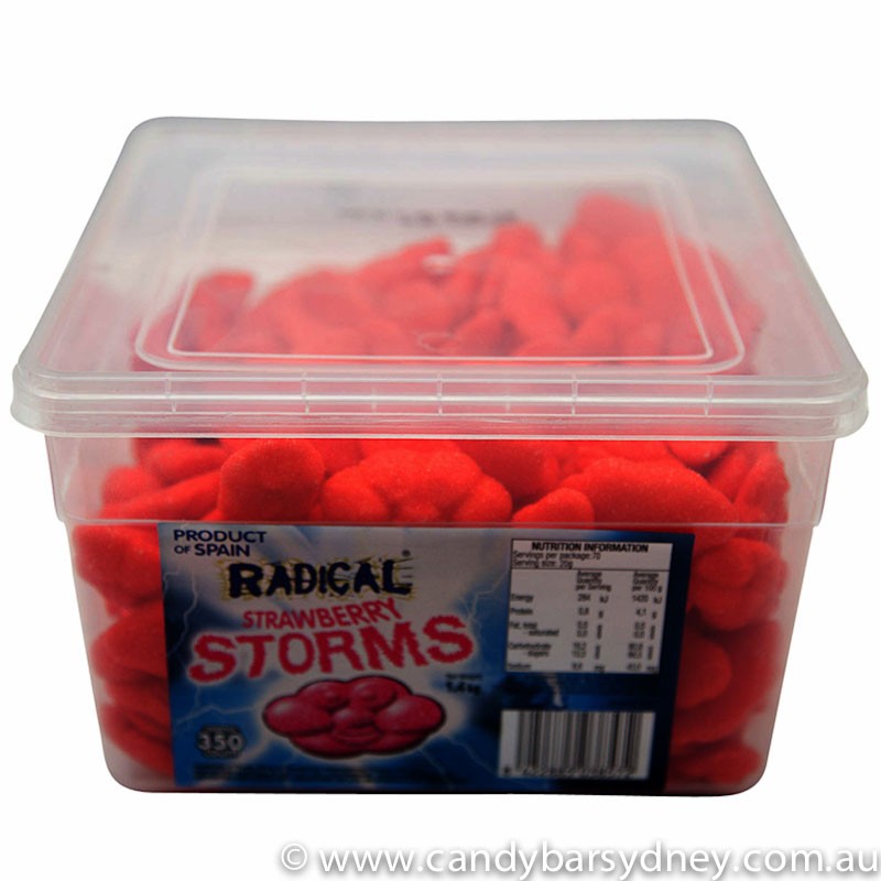 Red Strawberry Radical Storms 1.4kg Tub