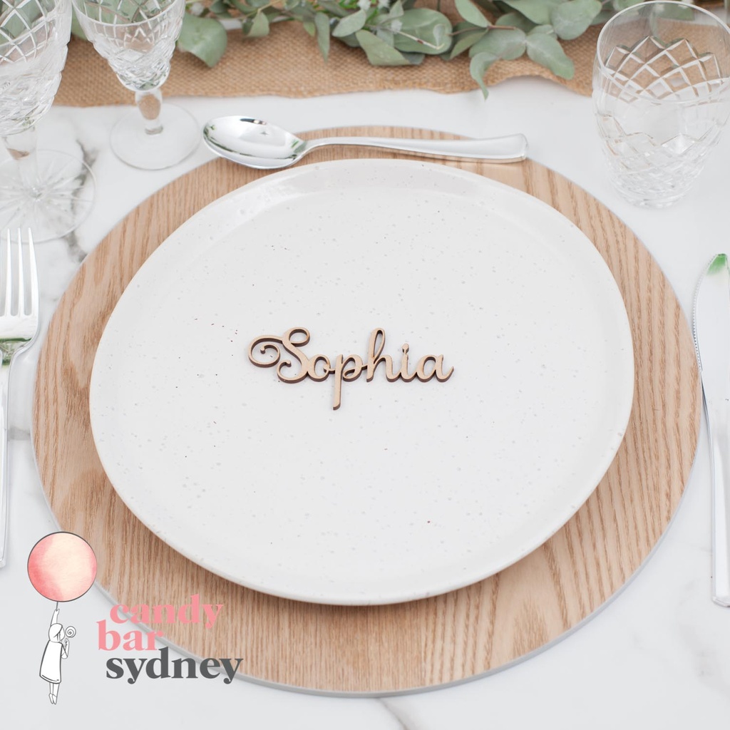 Classic Style Custom Wedding Place Card Names 
