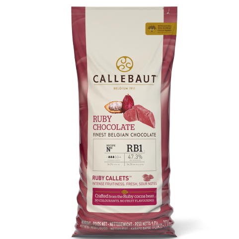 Callebaut RB1 Ruby Chocolate Couverture Callets 10kg