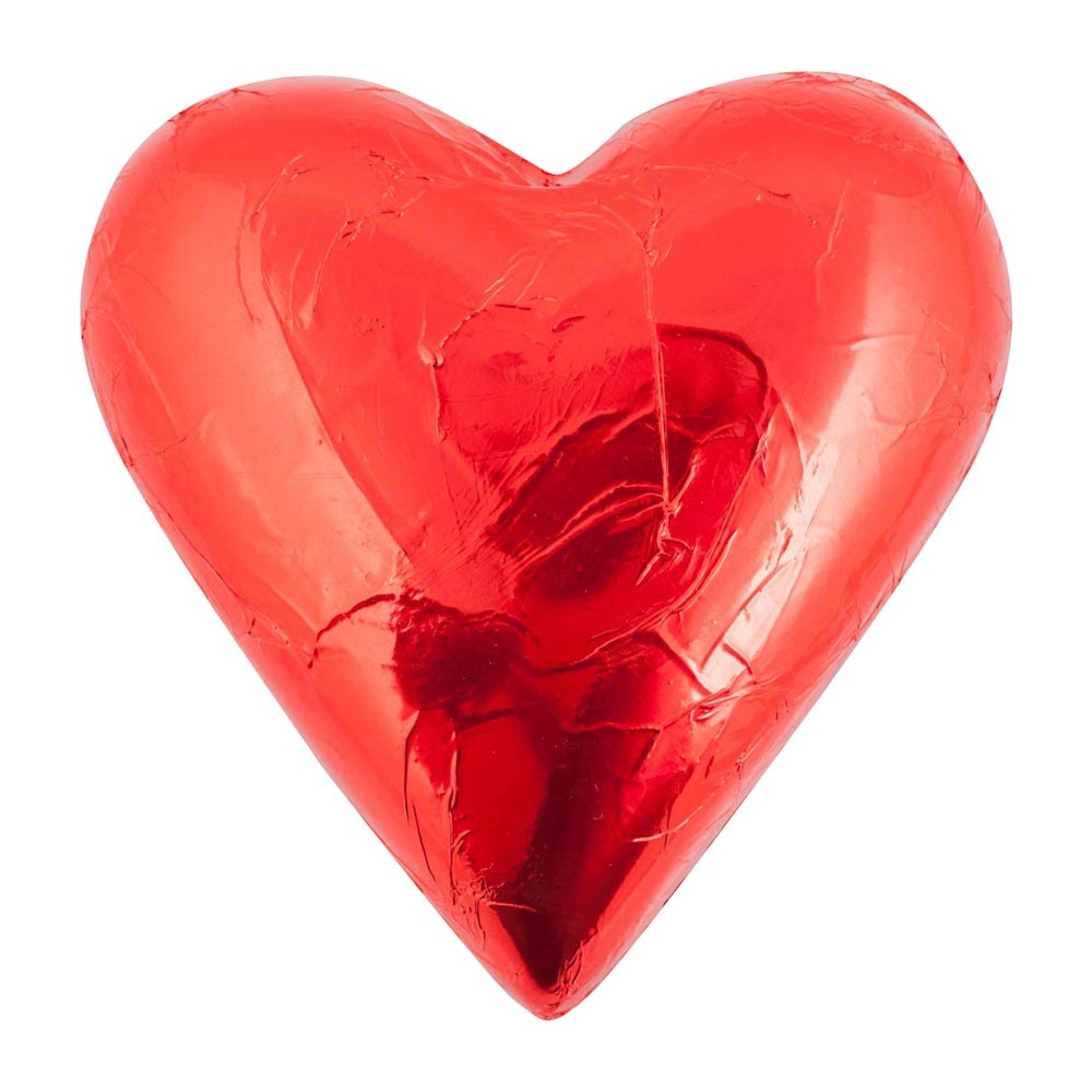 Red Belgian Chocolate Heart 100g