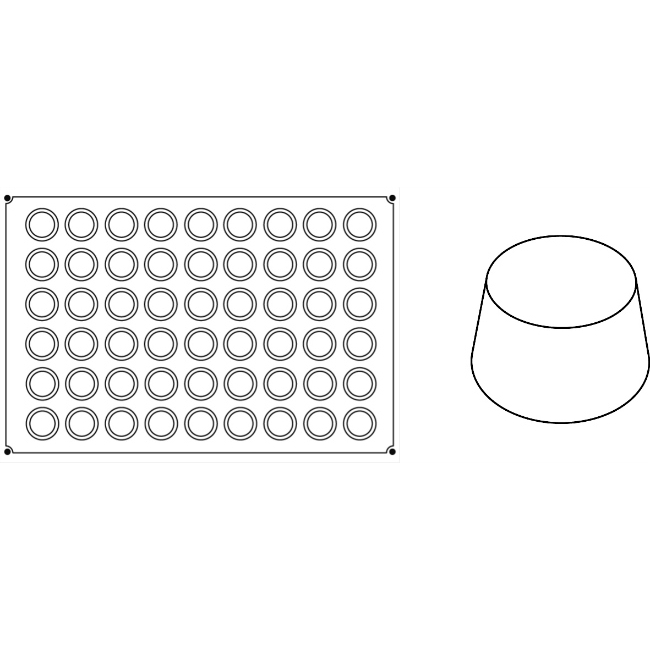 Pavoni Mini Muffin Monoportion Mould PX005