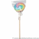 Rainbow Swirl Rock Candy Lollipop