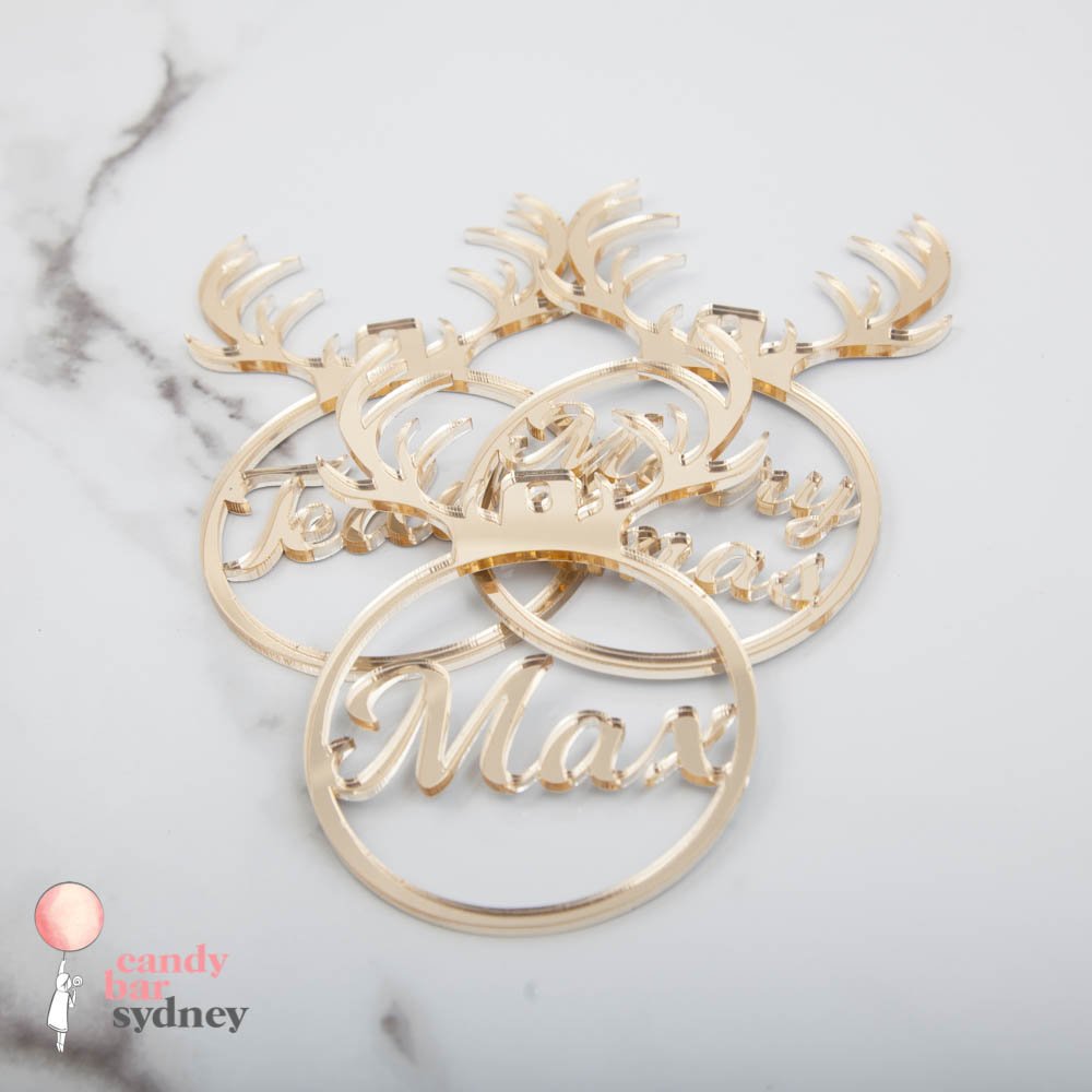 Reindeer Hanging Decoration - Personalised