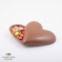 Belgian Milk Chocolate Heart Filled with Smarties
