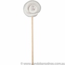 Silver and White Swirl Rock Candy Lollipop