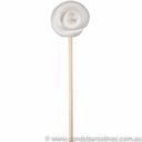 Silver and White Swirl Rock Candy Lollipop