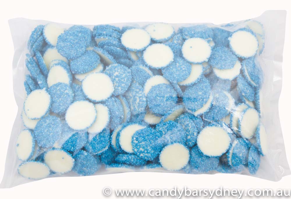 Blue Speckled White Chocolate Jewels 1kg - 8kg