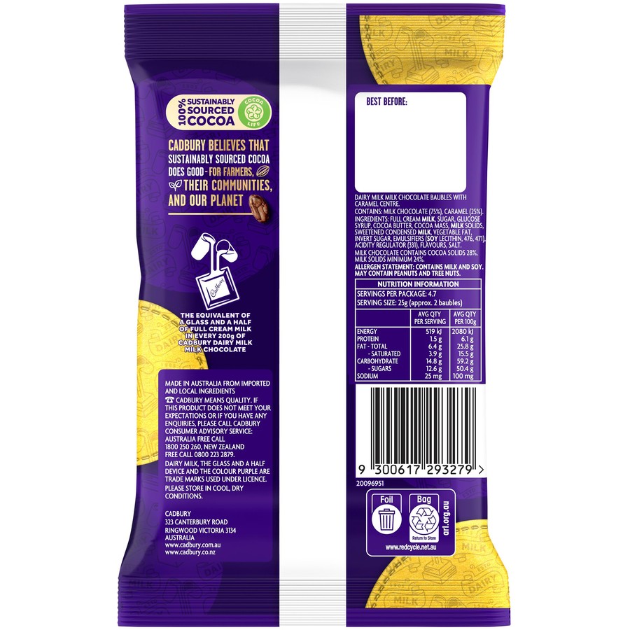 Cadbury Caramello Baubles Bag 117g