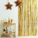 Gold Fringe Tinsel Curtain 100cm x 2m