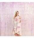 Iridescent Fringe Tinsel Curtain 100cm x 2m
