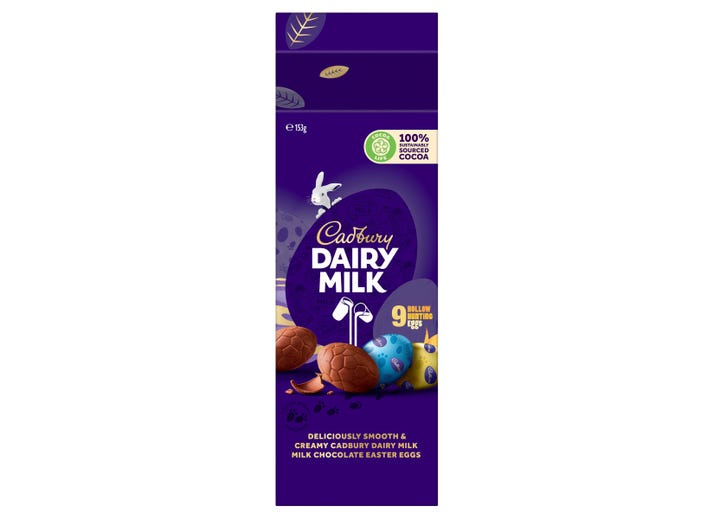 Cadbury Dairy Milk Easter Egg Carton 153g