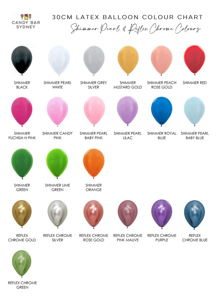 Inflated Basic Bouquet of 7 Plain Helium Latex Balloons on Weight