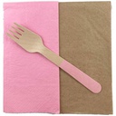 Wooden Light Pink Forks 10 Pack