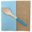 Wooden Light Blue Spoon 10 Pack