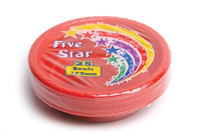 Red Plastic Dessert Bowl 20 pack