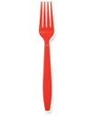 Red Plastic Forks 25 pack