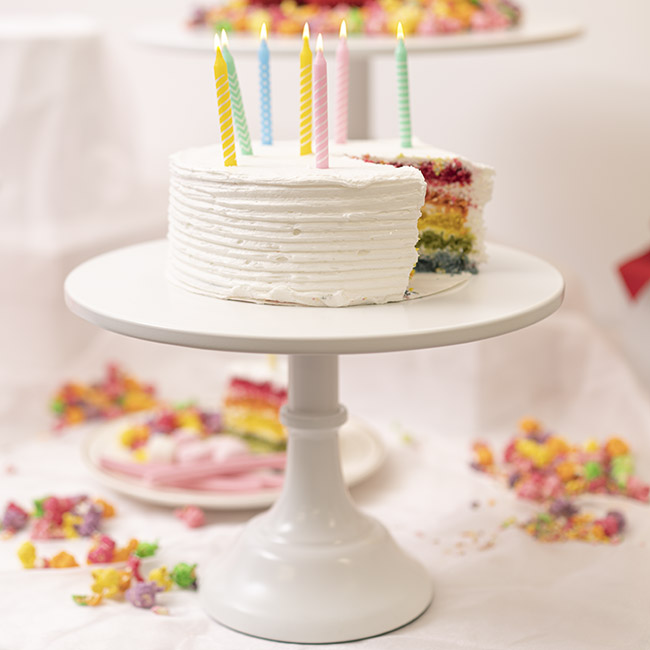 Cake Stand Hire - White 30cm x 22cm