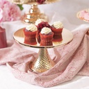 Cake Stand Hire - Metallic Gold 33cm x 21cm